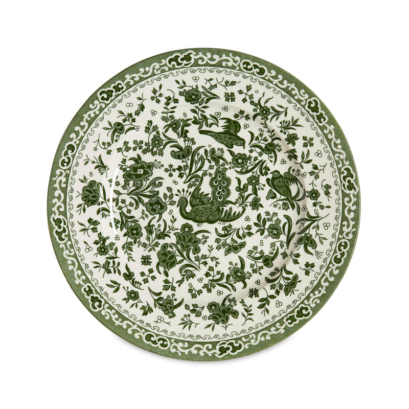 Burleigh | Green Regal Peacock Medium Plate