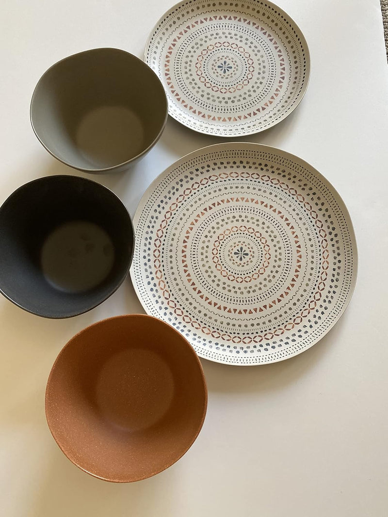 TarHong | Planta Matte Cereal Bowl - Black, featuring a set of 6 matte black bowls with organic edges, ideal for sustainable dining, from Athens Cooks.