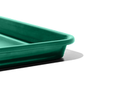 Great Jones | Holy Sheet - Blueberry: Close-up of a versatile half-sized sheet pan with a custom nonstick ceramic coating, ideal for easy kitchen cleanup.