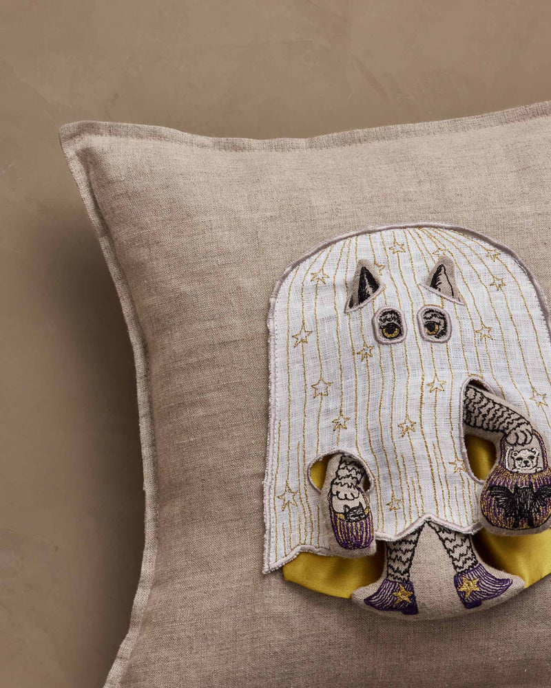 Coral & Tusk - Ghost Kitty Pocket Pillow: Cover Only