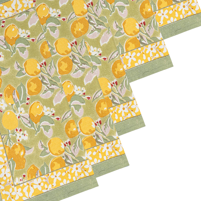 Couleur Nature | Citron Vert & Yellow Napkins