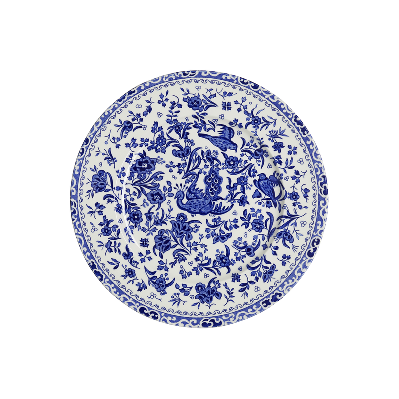Burleigh | Blue Regal Peacock Medium Plate