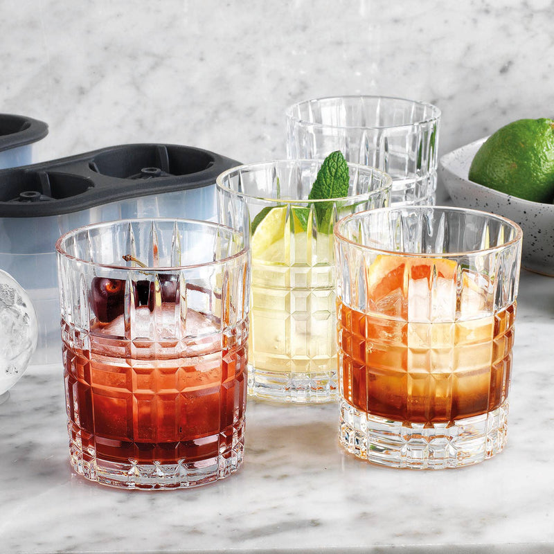 Handblown Mexican DOF Glasses, Set of 4