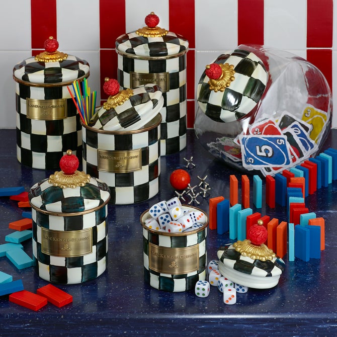 MacKenzie-Childs | Courtly Check Medium Canister