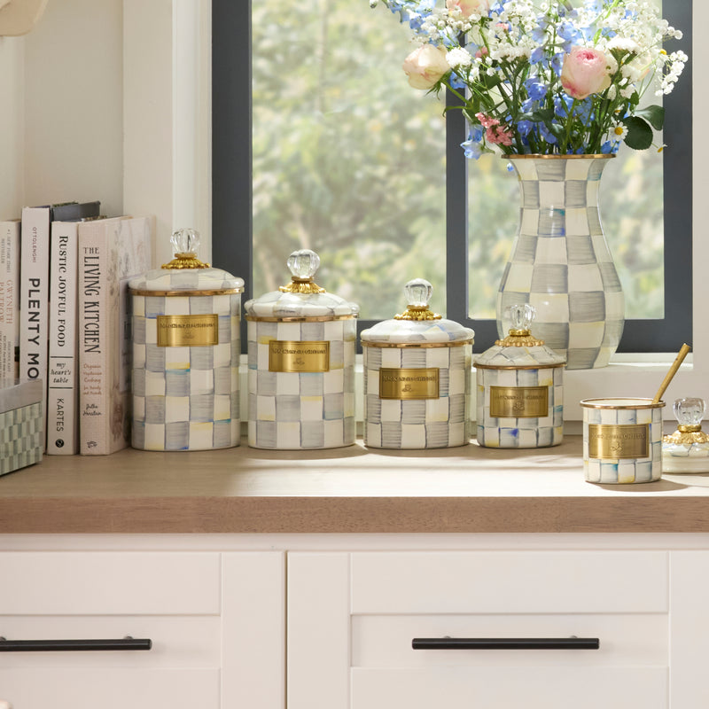 MacKenzie-Childs | Sterling Check Large Canister