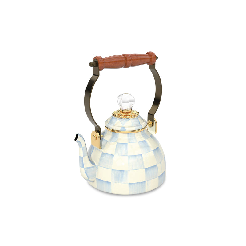 MacKenzie-Childs | Sky Check Tea Kettle, 1 Qt