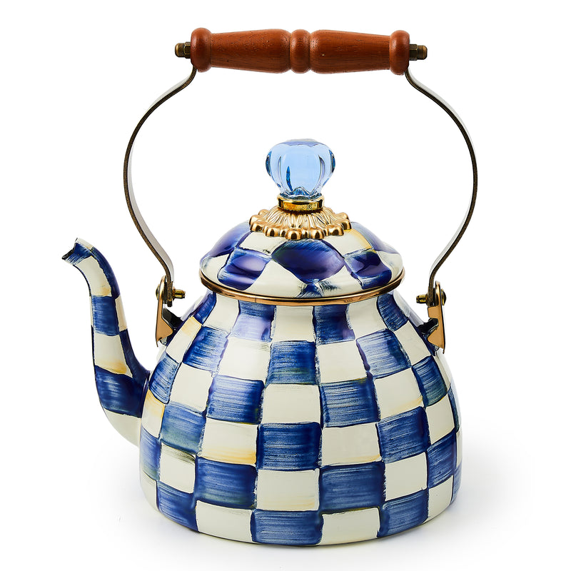 MacKenzie-Childs | Royal Check Tea Kettle, 2 Qt