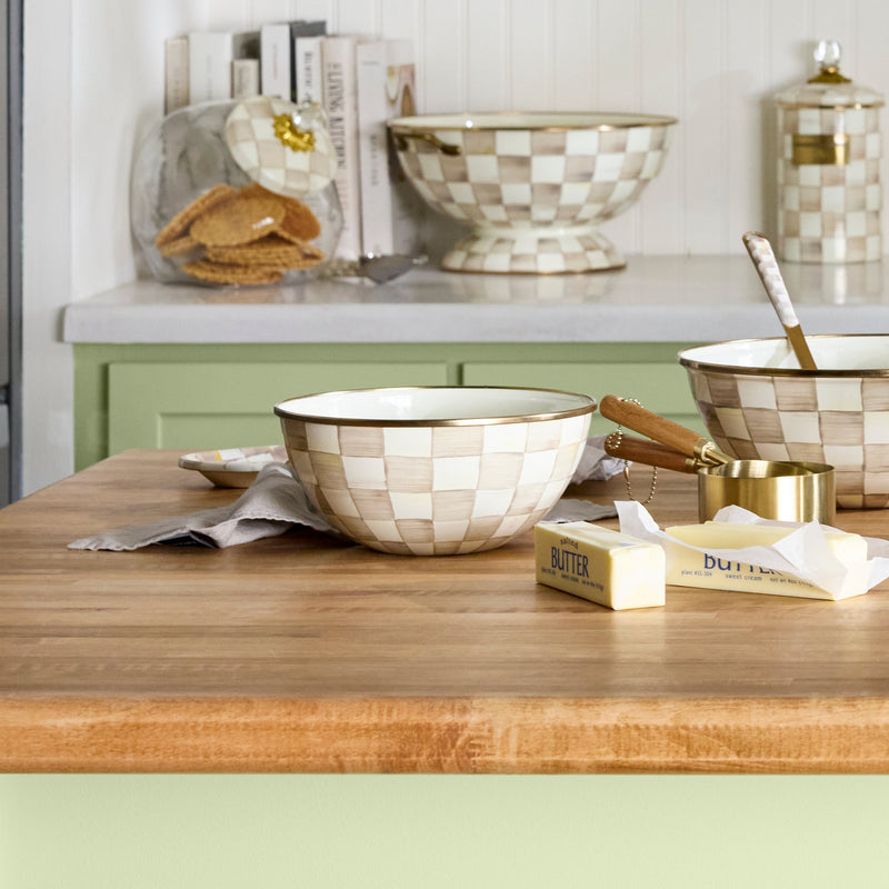 MacKenzie-Childs | Mocha Check Small Everyday Bowl