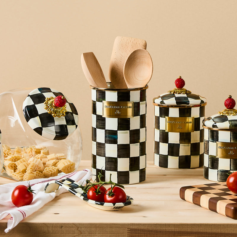 MacKenzie-Childs | Cookie Jar with Courtly Check Lid