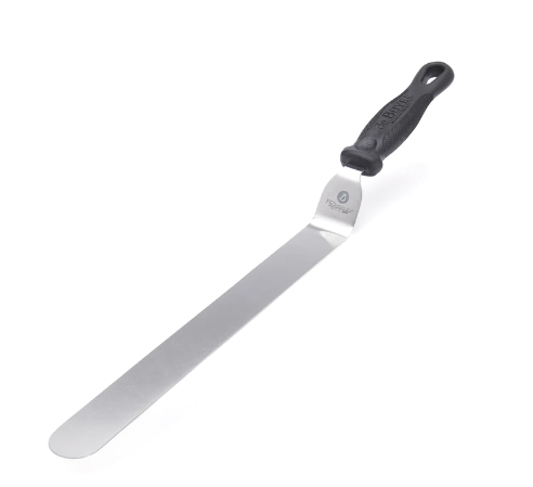 de Buyer | Offset Spatula - 8 ideal for spreading frosting, mixing batter, and more; a must-have tool for bakers and chefs from Athens Cooks.
