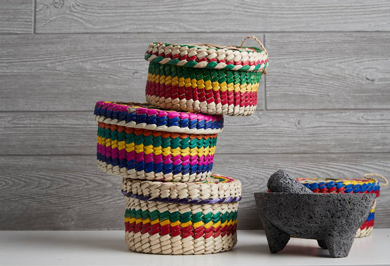 Molcajete + Tortilla Basket