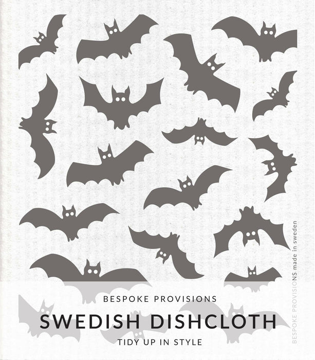 Bespoke Provisions - Bats  Swedish Dishcloth.