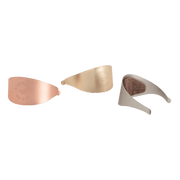 L'Atelier du Vin - USA - Drop Stopper - LE TRIO WINE RINGS: Set of three metal drip rings with absorbent felt lining, designed to prevent wine bottle drips.