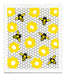 Bespoke Provisions - Bees on Honeycomb Swedish Dishcloth.