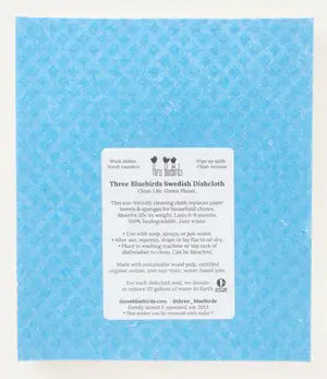 Three Bluebirds Swedish Dishcloths | Hanukkah Swedish Dishcloth