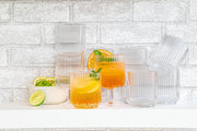 TarHong | Mesa Tall Tumbler - Sage Green, an acrylic glass designed to mimic real glass, ideal for outdoor entertaining, scratch-resistant, shatterproof, and dishwasher safe.