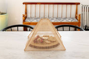 NEEPA HUT - Handmade Collapsible Woven Food Tent with a unique pentagon shape, ideal for outdoor dining, crafted from Abaca by Filipino artisans.
