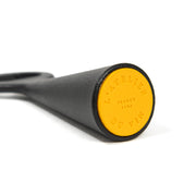 L'Atelier du Vin - USA - Bottle Opener - LE BRASSEUR – BLACK, featuring a stainless steel body with a yellow end cap, ideal for effortless bottle-opening.