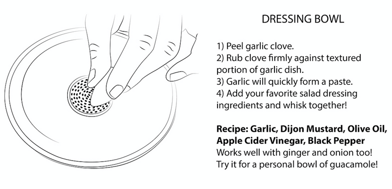 RachaelPots Salad Dressing Bowl - Nude, a versatile hand-thrown Brooklyn pottery piece with a garlic scraper, handle, and pour spout for dressings or guacamole.