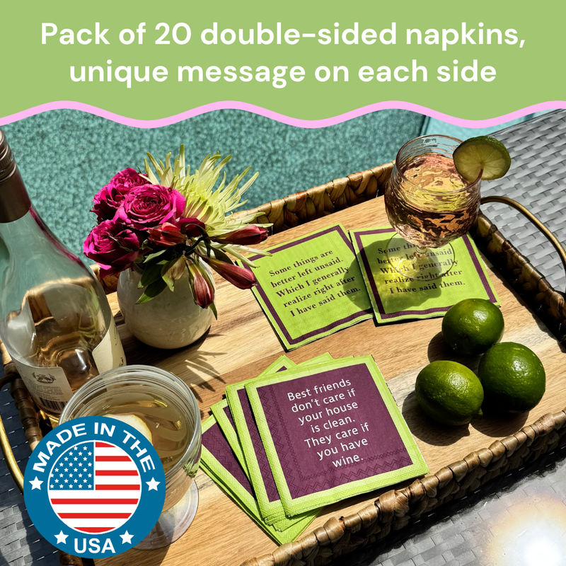 Drinks on Me | Cancel Plans, Cocktail Napkin