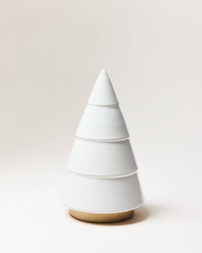 Farmhouse Pottery - Balsam Woodland Trees: Wee, a minimalist, stackable ceramic tree form, showcasing elegant design for versatile year-round decor.
