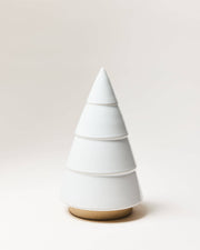 Farmhouse Pottery - Balsam Woodland Trees: Large, featuring four stacked, cone-shaped ceramic pieces, creating a minimalist tree-like silhouette, ideal for elegant, year-round decor.