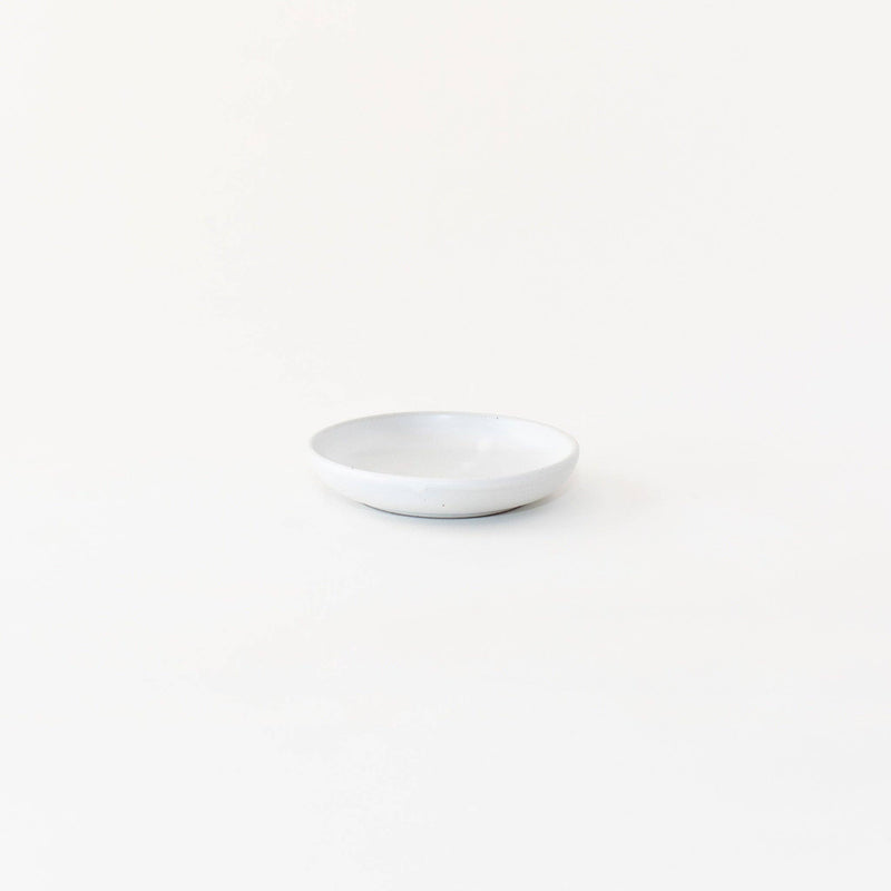 Sarah Kersten - Olive Dish: Basin Collection: Pacific White, a versatile 6 dish ideal for olives or bread, embodying elegance and utility in kitchenware.