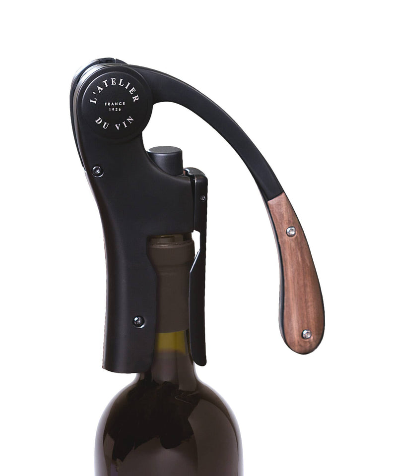 L'Atelier du Vin | Lever Wine Opener - OENO MOTION WOOD & BLACK