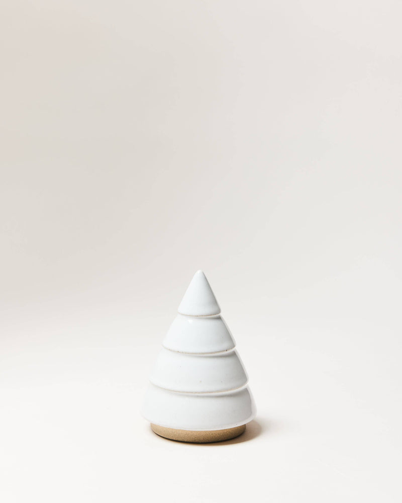 Farmhouse Pottery - Balsam Woodland Trees: Wee, a small ceramic cone with a tiered design, perfect for elegant, year-round decor from Athens Cooks.