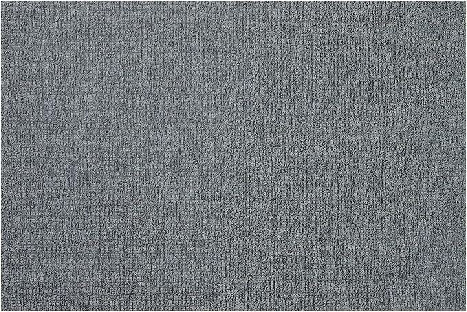 Close-up of Chilewich | Martha Stewart Heathered Shag - Sea, showcasing its grey, patterned texture, ideal for enhancing kitchen or dining spaces.