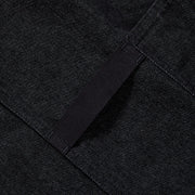 Hedley & Bennett Essential Apron, Abalone Black Denim — apron detail