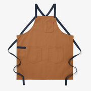 Hedley & Bennett | All Day Crossback Aprons - House Red, showcasing durable cotton twill with crossback straps and pockets, ideal for chefs and home cooks.