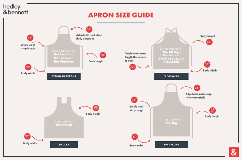 Hedley & Bennett | Cafe Bistro Half Apron - Charcoal