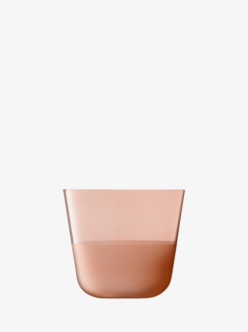 LSA International Arc Contrast Tumblers, 13 oz, feature a tapered design with a matte finish, ideal for versatile beverage use, embodying modern style and durability.