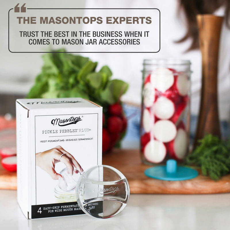 Masontops | Glass Fermentation Weights, Regular Mouth
