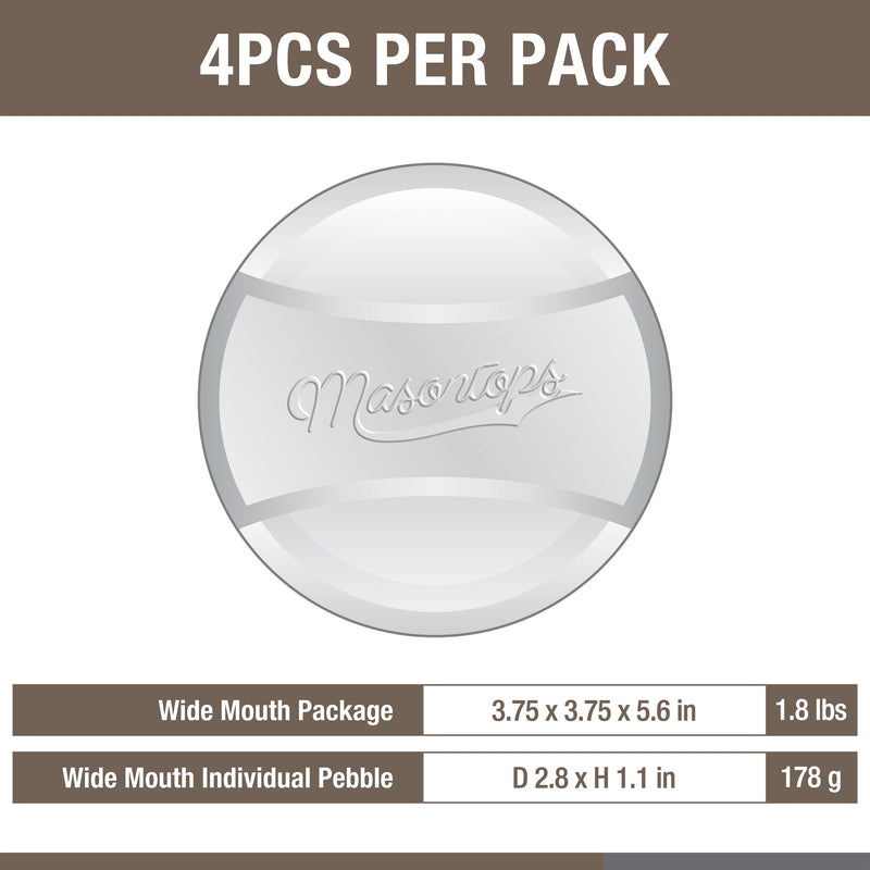 Masontops | Glass Fermentation Weights, Regular Mouth