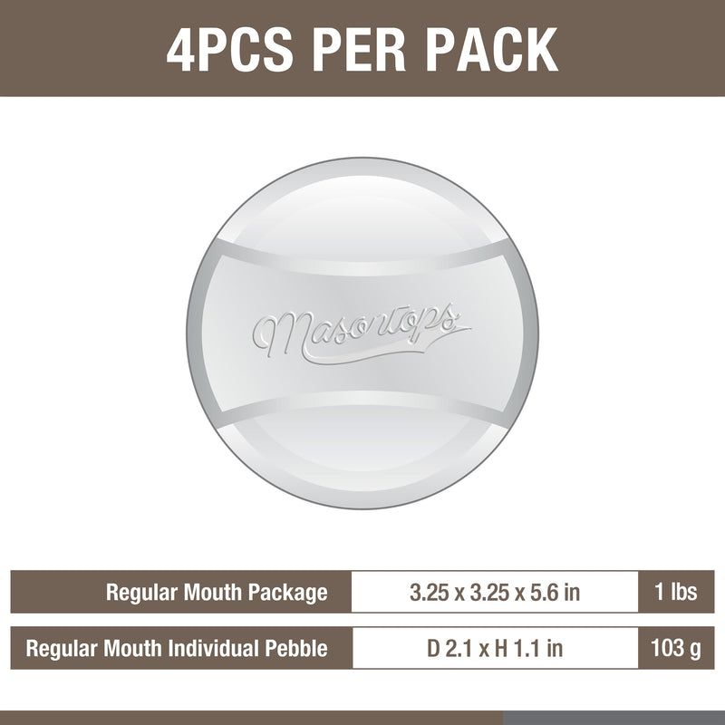 Masontops | Glass Fermentation Weights, Regular Mouth