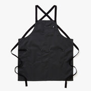 Hedley & Bennett All Day Crossback Apron, Charcoal Grey — front view