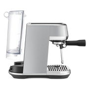 Breville | Bambino Plus espresso machine with stainless-steel housing, portafilter, steam wand, and removable water reservoir, ideal for professional-style espresso and microfoam milk.