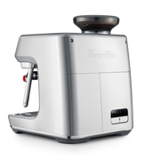 Breville | The Oracle Jet, Black Truffle espresso machine with built-in grinder, bean hopper, steam wand, and drip tray, embodying professional café quality for Athens Cooks.