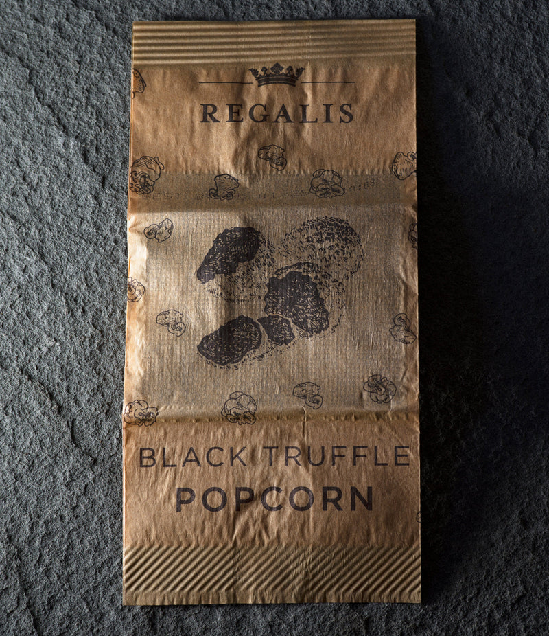 Regalis Foods | Microwave Black Truffle Popcorn Box, 3 bags