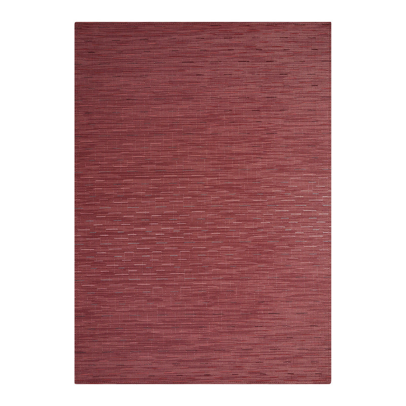 Chilewich Bamboo Woven Floor Mat in Cranberry, 35 by 48 inches