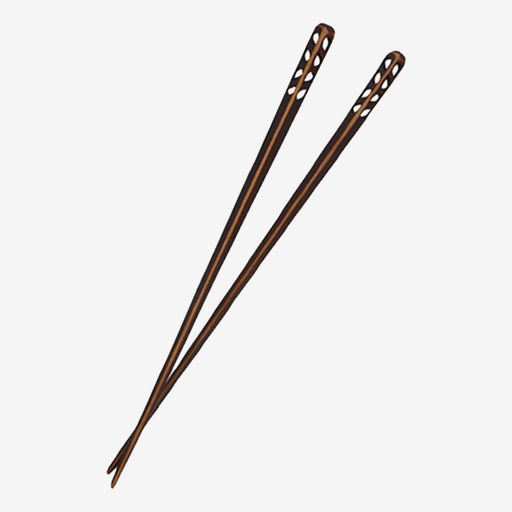 Jonathan's Spoons | Blackened Chopsticks - 8 Inches, crafted from high-quality wood with a unique blackened finish, ideal for enjoying Asian dishes with elegance and comfort.
