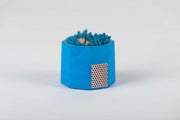 Tenn Prairie Match Holders with Striker, featuring a blue concrete holder with cork bottom, includes 70 blue matches and a side striker for easy lighting.