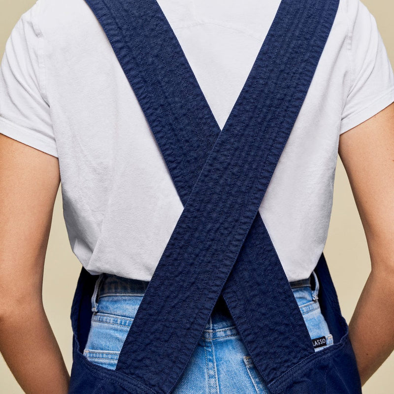 Hedley & Bennett Smock Apron, Blueberry Blue — additional product detail
