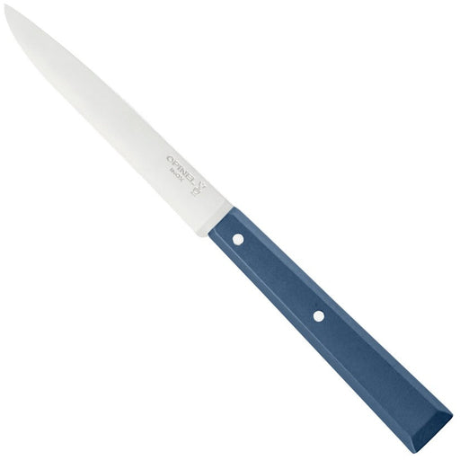 Opinel | Bon Appétit Steak Knives, Navy Blue, featuring a long stainless blade and riveted blue handle, ideal for precise slicing, from Athens Cooks' curated knife collection.