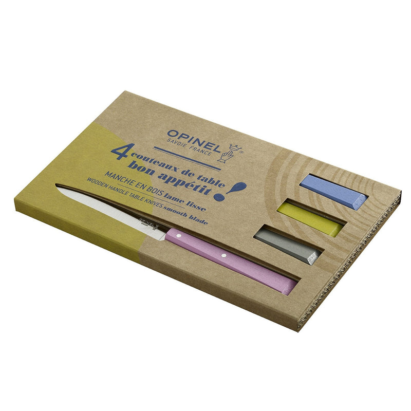 Opinel | Bon Appétit No.125 Steak & Table Knives Sets, Olivewood