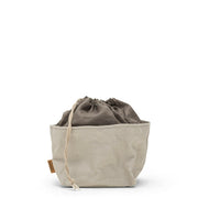 UASHMAMA Scaldapane Bread Warmer with linen drawstring, ideal for keeping bread warm and fresh, shown as a close-up of the rope and bag detail.