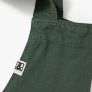 Hedley & Bennett Smock Apron, Broccolini Green — fabric and construction detail