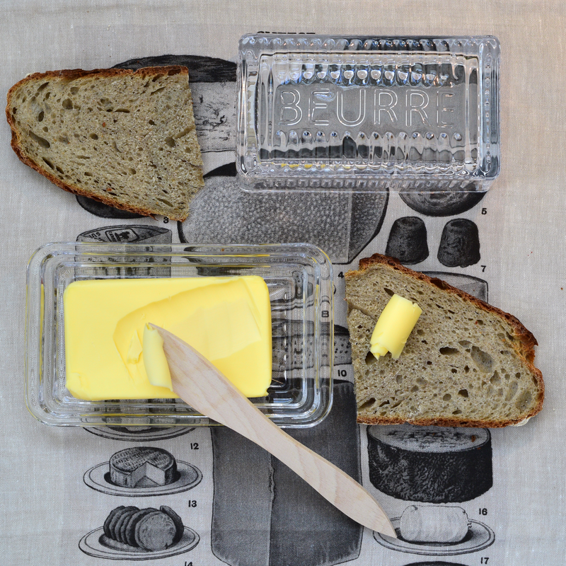 Earth & Nest | European "Beurre" Glass Butter Dish